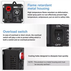 AC 110V/220V 4000W New SCR Electronic Voltage Regulator Fan Speed Controller