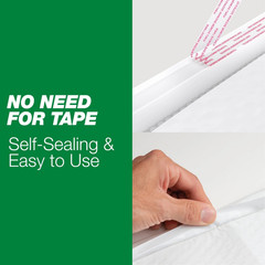 Max Strength Self-Sealing Poly Bubble Mailer #0, 6″ x 9″, Solid White, 25 Pack