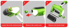 Electric Grill Brush, 2-Speed BBQ Grill Brush with LED Light/Screen Powerful