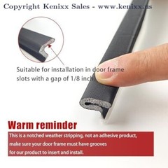 40 ft Door Weather Stripping for Large Gaps and Easy to Install Slotted Door …