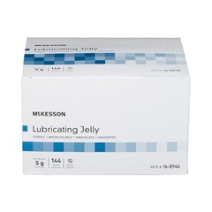 McKesson Lubricating Jelly Sterile 5 Gram Individual Packet 144 per Box 16-8946