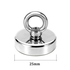 1pc Neodymium Fishing Magnet Eyebolt Heavy Duty Salvage Magnet – NEW