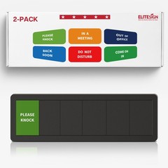 Office Door Signs – 2 Pack: Do Not Disturb, In A Meeting, Out Of Office, Come…