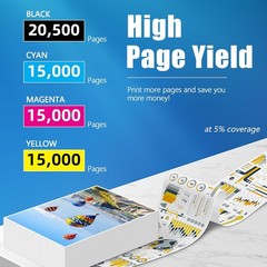654X TONER CARTRIDGES 4 PACK HIGH YIELD REPLACEMENT FOR HP 654X 654A HP LASERJET