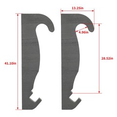 2pcs Steel Quick Attach Bracket 1-1/2″ For Cat Fusion Coupler Loader mounts