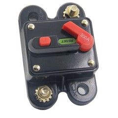 200 Amp Waterproof Circuit Breaker Auto/Marine/Solar 12-48V DC Manual Reset
