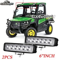 2pcs 27W LED Work Lights Flood Beam Universal fit Tractor Suv Atv Rectangle