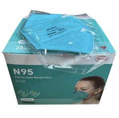 8 Boxes, 160 Count BYD Genuine N95 Foldable Particulate Respirator Face Masks