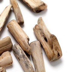 Byher Driftwood Pieces for Crafts Frames Wreath Surf Art 1 – 4 , 8OZ , 55pcs