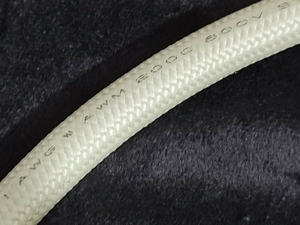 Belden 30801 #1awg UL-3126 Hi-Temp Fiberglass Hook-up/Lead Wire 200C White /1ft