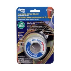 Alpha Fry 3oz Lead-Free Rosin Core Solder Wire 0.06in. D Tin/Antimony 95/5