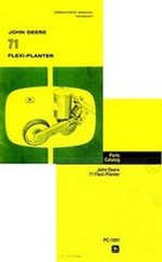 John Deere 71 Flexi-Planter Seed Planter Owner Operators Parts Catalog Manual JD