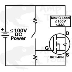 MOSFET – IRF540N 100V 33A – Transistor for Arduino Pi TT