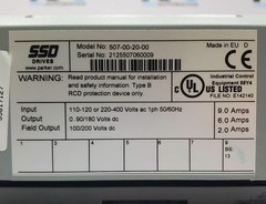 Parker 507-00-20-00 SSD Motor Drive 1Ph 110-120V/220-240V 2-9A