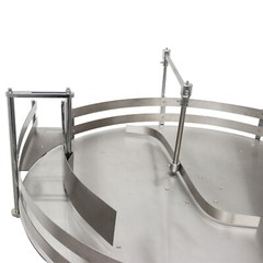 Bottles Accumulation Table39.3″ Dia. Bottle Turn Rotary Sorter w/Wheel 30.7″ H