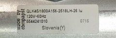 EBM-Papst 55442.41010 Tangential Crossflow Fan/Blower QLK45/1800 69CFM 2200RPM
