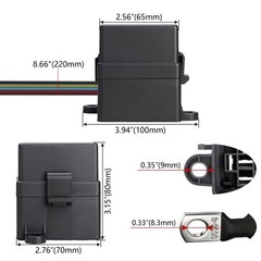 12V 6 Way Pre-Wired Fuse Relay Box Kit with Two 80A 4-Pin Relays | 6 ATC/ATO Slo