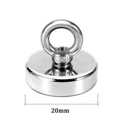 1pc Neodymium Fishing Magnet Eyebolt Heavy Duty Salvage Magnet – NEW