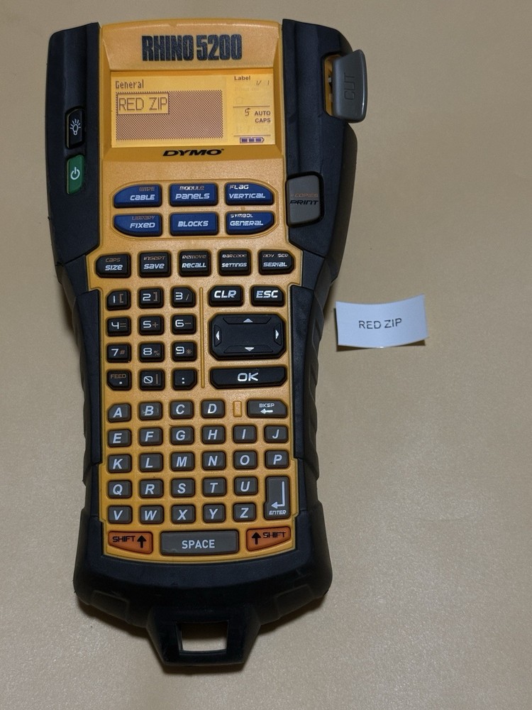 DYMO Rhino 5200 Industrial Label Maker Thermal Printer Tested Good Condition