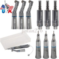 Dental Slow Speed Handpiece Contra Angle/Straight /Air Motor 4Hole NSK Style NEW