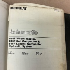 CAT Caterpillar 814F 815F 816F SERVICE SHOP REPAIR MANUAL COMPACTOR, 9DM 1GN 5FN