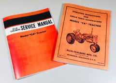 Allis Chalmers Ca Tractor Service Operators Parts Repair Shop Manual Overhaul