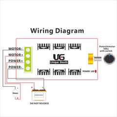 12V 24V 48V 2000W MAX 10-50V 40A DC Motor Speed Control PWM HHO RC Controller
