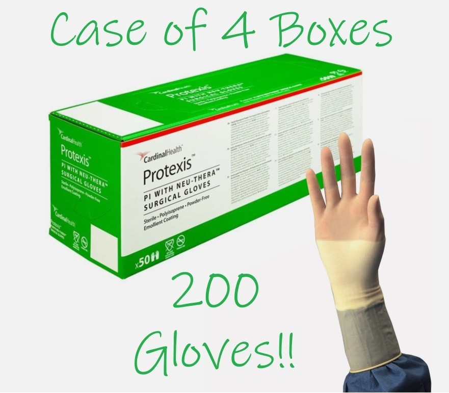 Cardinal Health Protexis PI w/Neu-Thera Powder-Free Sterile Surgical Gloves 7.5