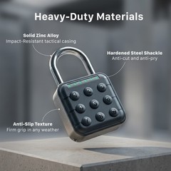 Fosmon Digital Combination Lock Outdoor IP67 Padlock Combination Gym Locker Lock