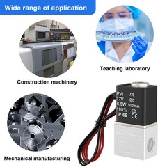 1/4″ Inch Electric Air Water Fast Response Solenoid Valve Normally Closed 24V DC