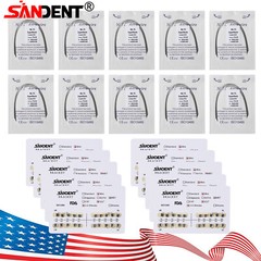 10 Packs Dental Orthodontic Round Super Elastic Niti Arch Wires / Mini Brackets