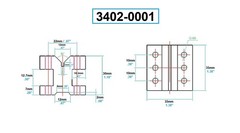 7/16 CAPACITY PRECISION V-BLOCK & CLAMP SET 1-3/8L X 1-3/8W X 1-3/16H(3402-0001)