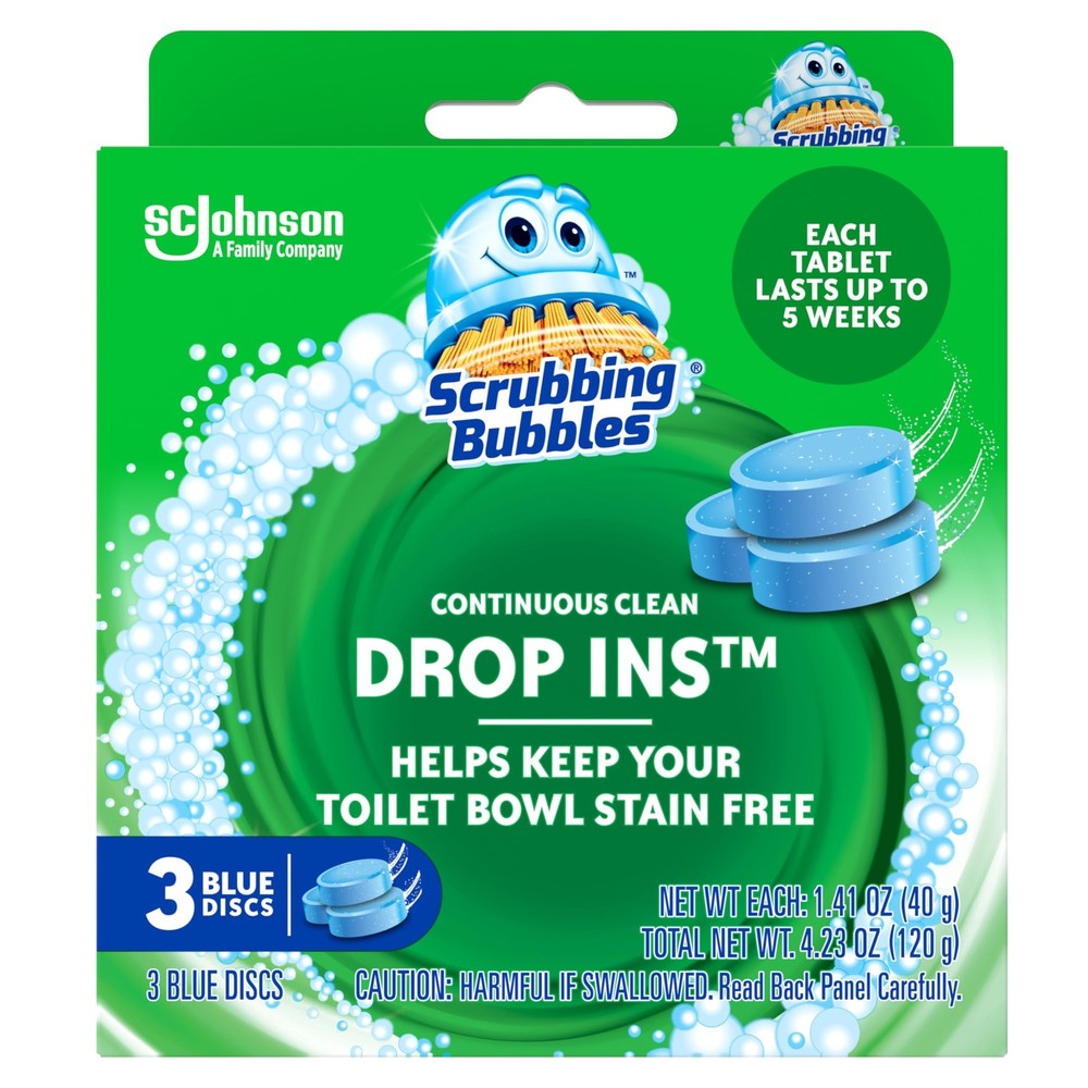 Scrubbing Bubbles Continuous Clean Toilet 3 Count (Pack of 1), No Color