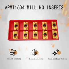 30PCS APMT1604PDER-DP Carbide Milling Inserts For 90deg End Mill Holder 400R