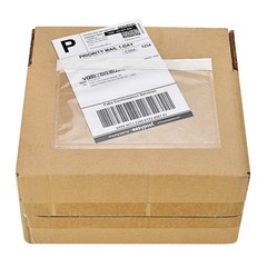 100x 7.5 x 5.5 Clear Packing List Pouches Shipping Label Envelopes Self Adhesive