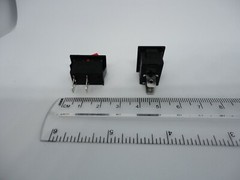 2 Pcs Pack Red KCD1 10A 125V 6A 250V AC CQC 2 Pin I O Power Button Rocker Switch