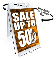 Sale Up To 50% Off Signicade 24×36 A Frame Sidewalk Sign Double Sided