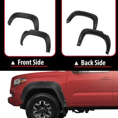 Fender Flares for 2016-2022 Tacoma Paintable Matte Riveted 4PCS
