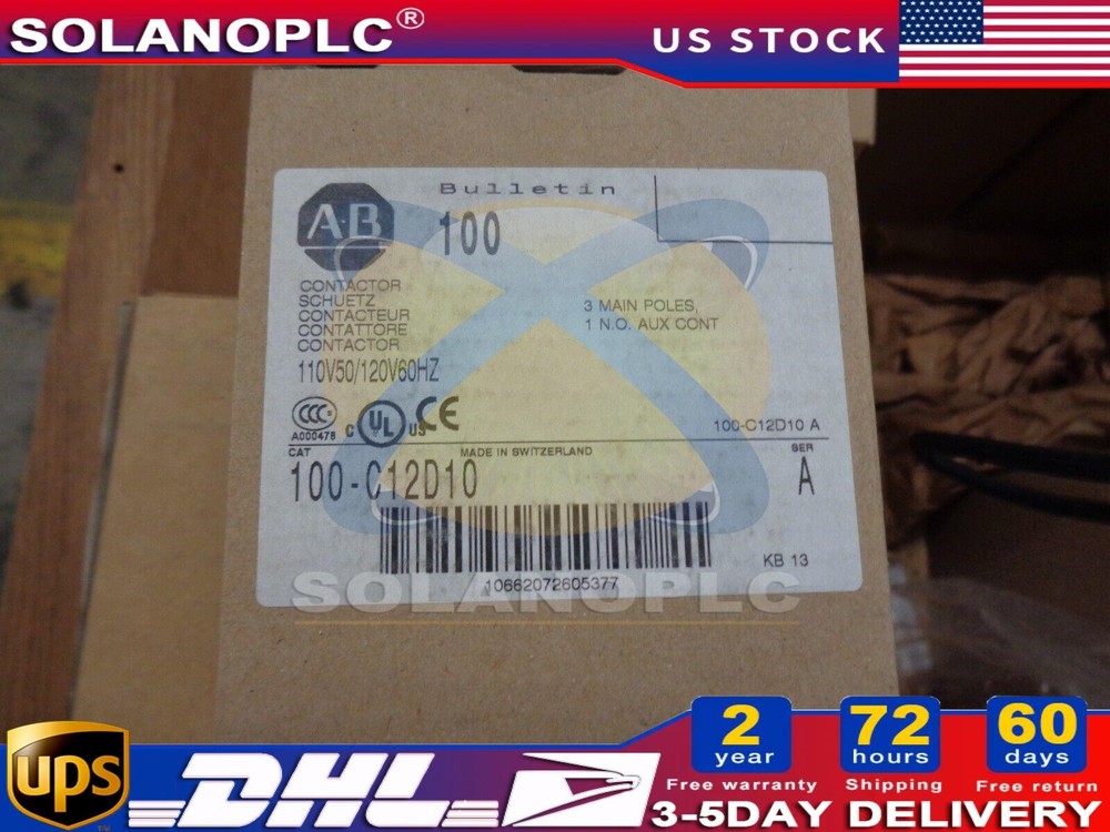 Allen-Bradley 100-C12D10 IEC CONTACTOR 12AMP 120VA 1PC New Sealed In Box