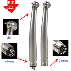Dental Fiber Optic E-generator LED High Speed Handpiece Turbine 2/4Hole ASkeadnt