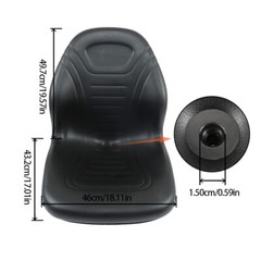 Black Seat 240 250 260 280 313 315 317 325 328 332 For John Deere Skid Steer