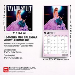 Taylor Swift OFFICIAL | 2027 7×14″ (Hanging) Monthly Mini Wall Calendar