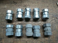 (Lot of 10) 3/4″ Conduit Coupling Connector Compression Type for EMT Conduit