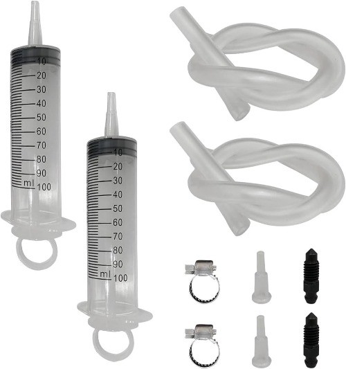 Bleed Kit, Hydraulic Disc Brake Clutch Bleeder Tool with 100ML Syri Size: 2PCS