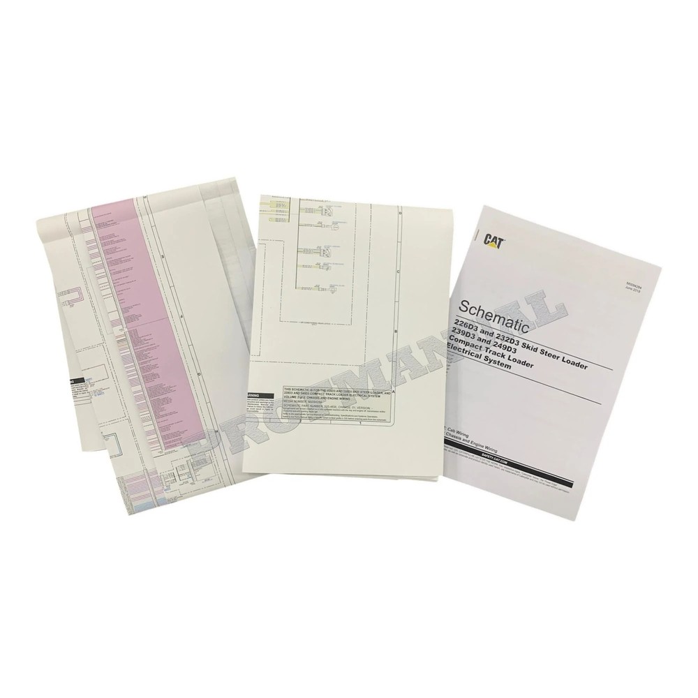 Caterpillar 226D3 232D3 239D3 249D3 Loader Electrical Schematic Service Manual
