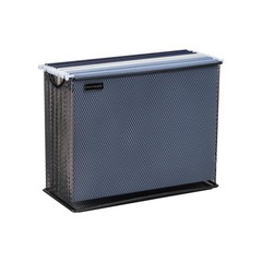 Vertical File Storage Desktop Organizer Hanging Files Office Metal Mesh 12.25″l