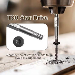 Heat-Treated Steel Black Rust Resistant Heavy Duty Structural Wood Screws (50-Pa
