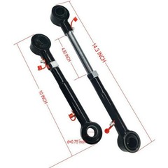 Front Adj SwayBar Link Quick Disconnect Jeep Wrangler TJ 97-06 2.5-6in Lift 2030