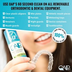 OAP Cleaner – Cleans and Sterilizes Removable 3.8 Fl Oz (Pack of 1), Clear