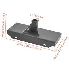 VEVOR 1/4 inch Skid Steer Mount Plate 2″ Receiver Loader Hitch Mini Quick Attach